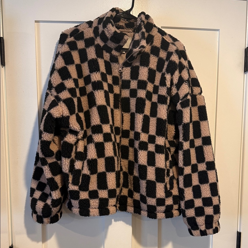 Target Checkered Fleece Jacket